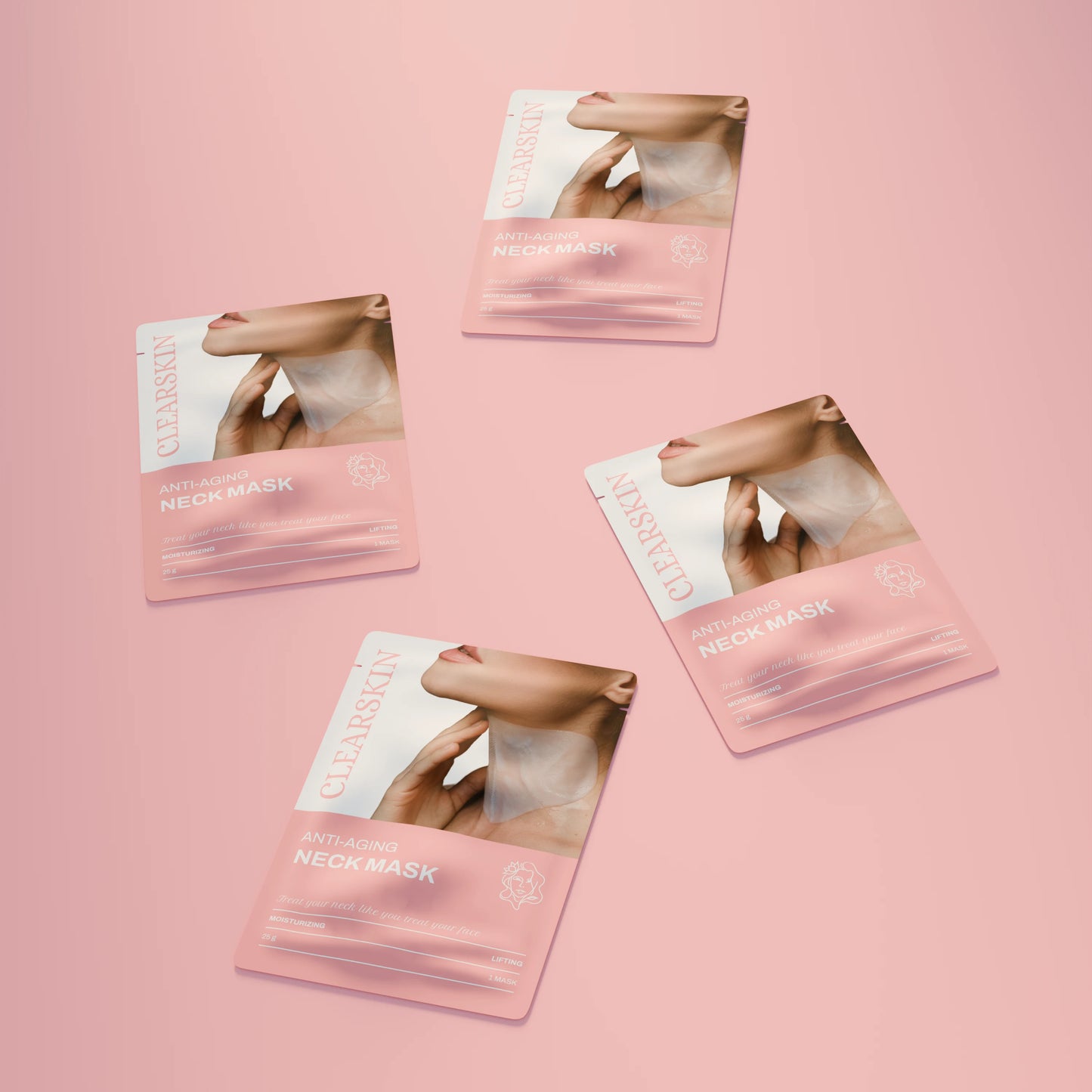 Masque anti-âge pour le cou