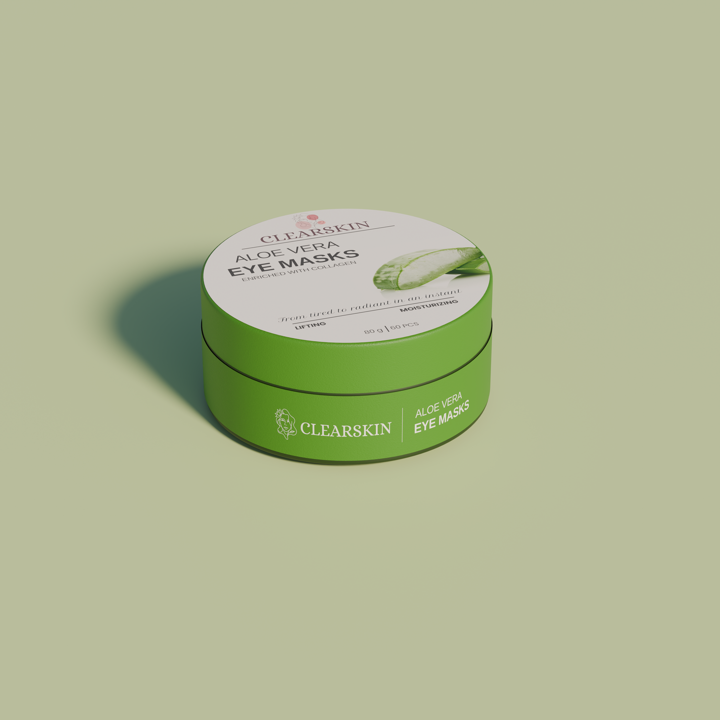 Masques pour les yeux à l'aloe vera et au collagène
