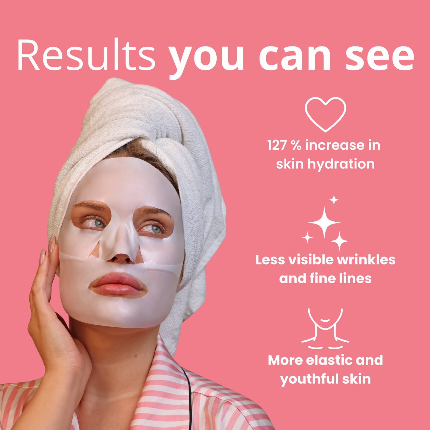 Masque bio-collagène ultra-hydratant