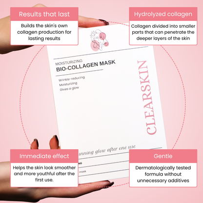 Masque bio-collagène ultra-hydratant